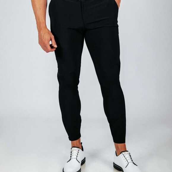 Primo Other - Primo Men's Black Golf Jogger Pant Ankle Zip Athletic Stretch Size 32 Tall